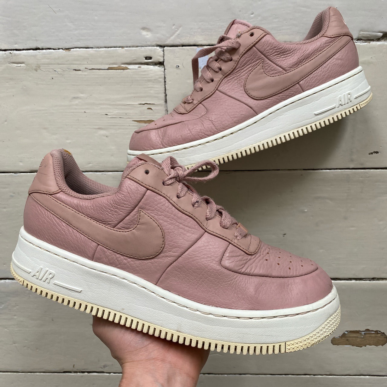 Nike Air Force 1 Pink Leather (UK 9)