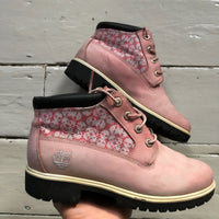 Timberland Pink Mid Boots (UK 6)