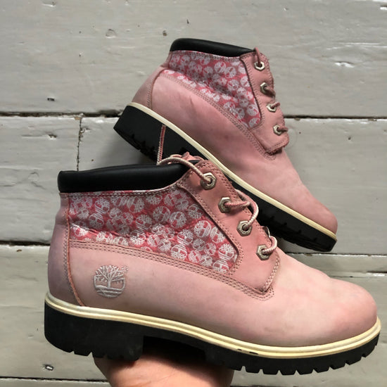 Timberland Pink Mid Boots (UK 6)