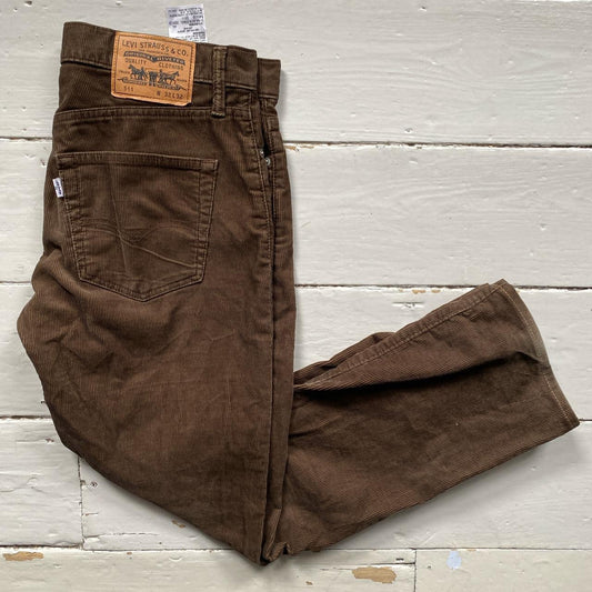 Levis 511 Brown Corduroy Jeans (32/30)