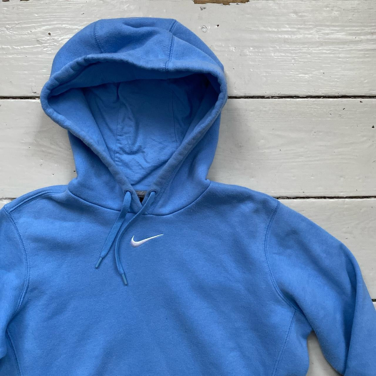 Nike Centre Swoosh Light Blue Hoodie (Medium)