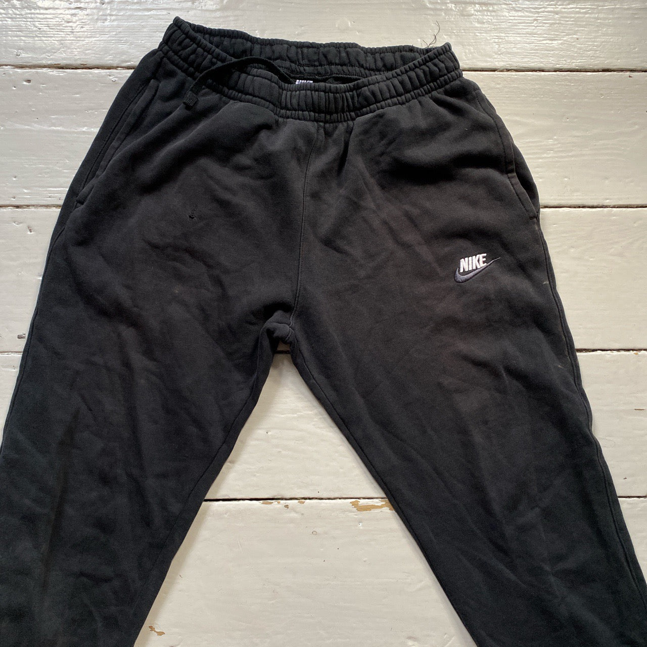 Nike Swoosh Black Joggers (Small)