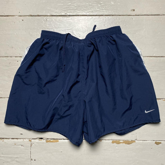 Nike Vintage Swoosh Navy Shorts (Large)