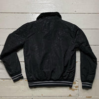 Armani Jeans Vintage Repeat Bomber Jacket (Small)