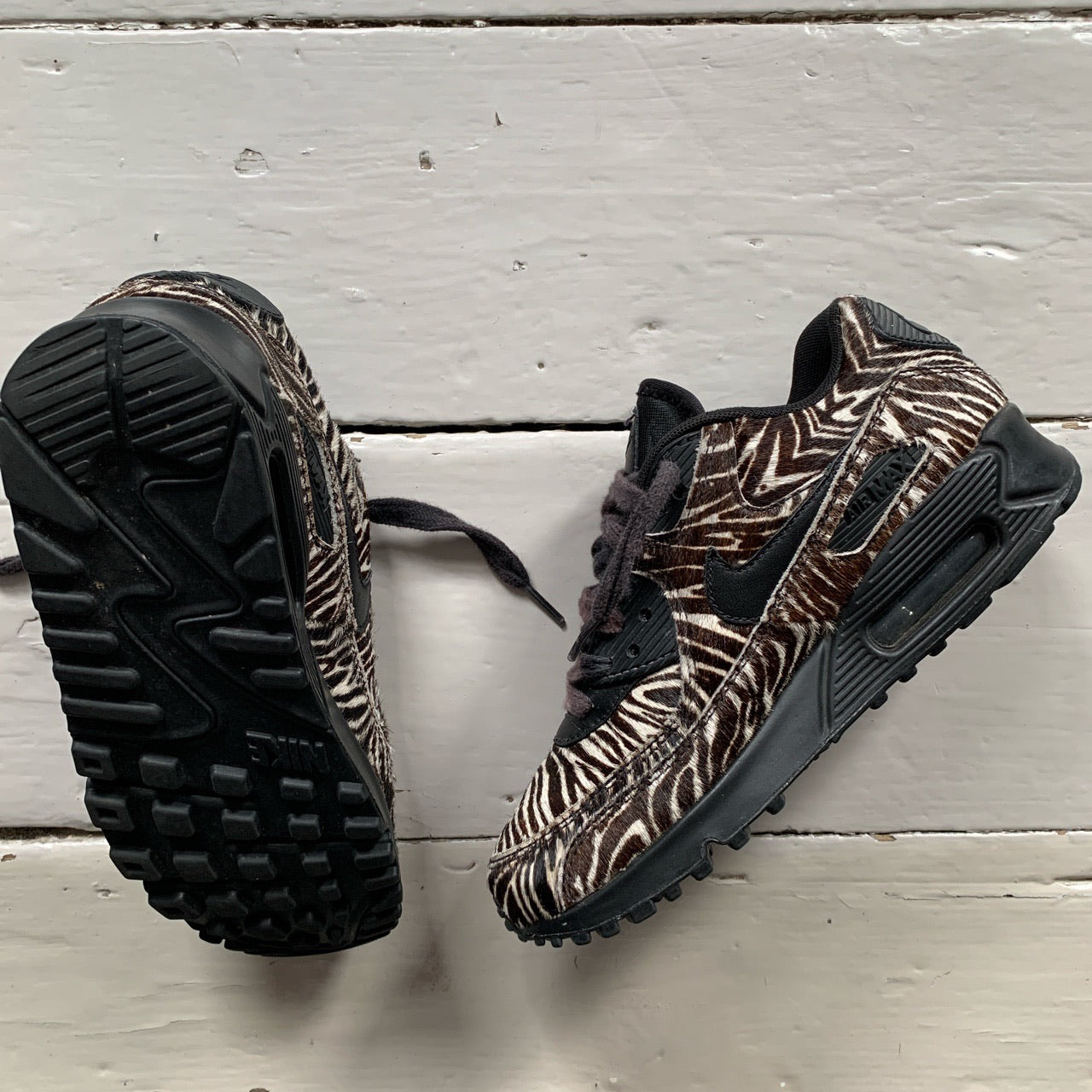 Nike Air Max 90 Zebra Pony Hair (UK 4)