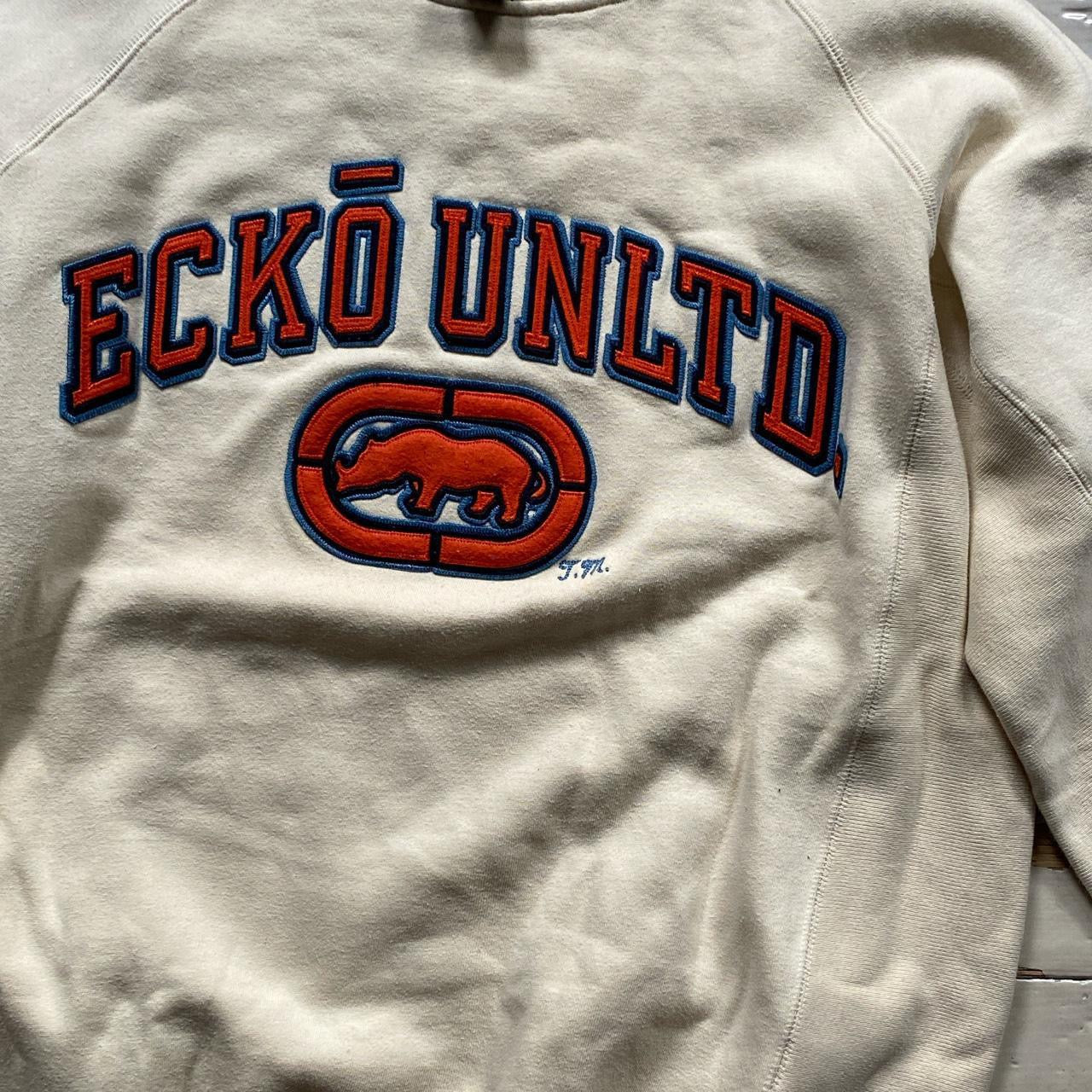 Ecko Unltd Vintage Cream Hoodie (Large)