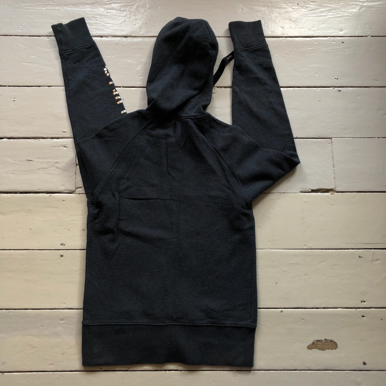 Moschino Spellout Grey Hoodie (Large)