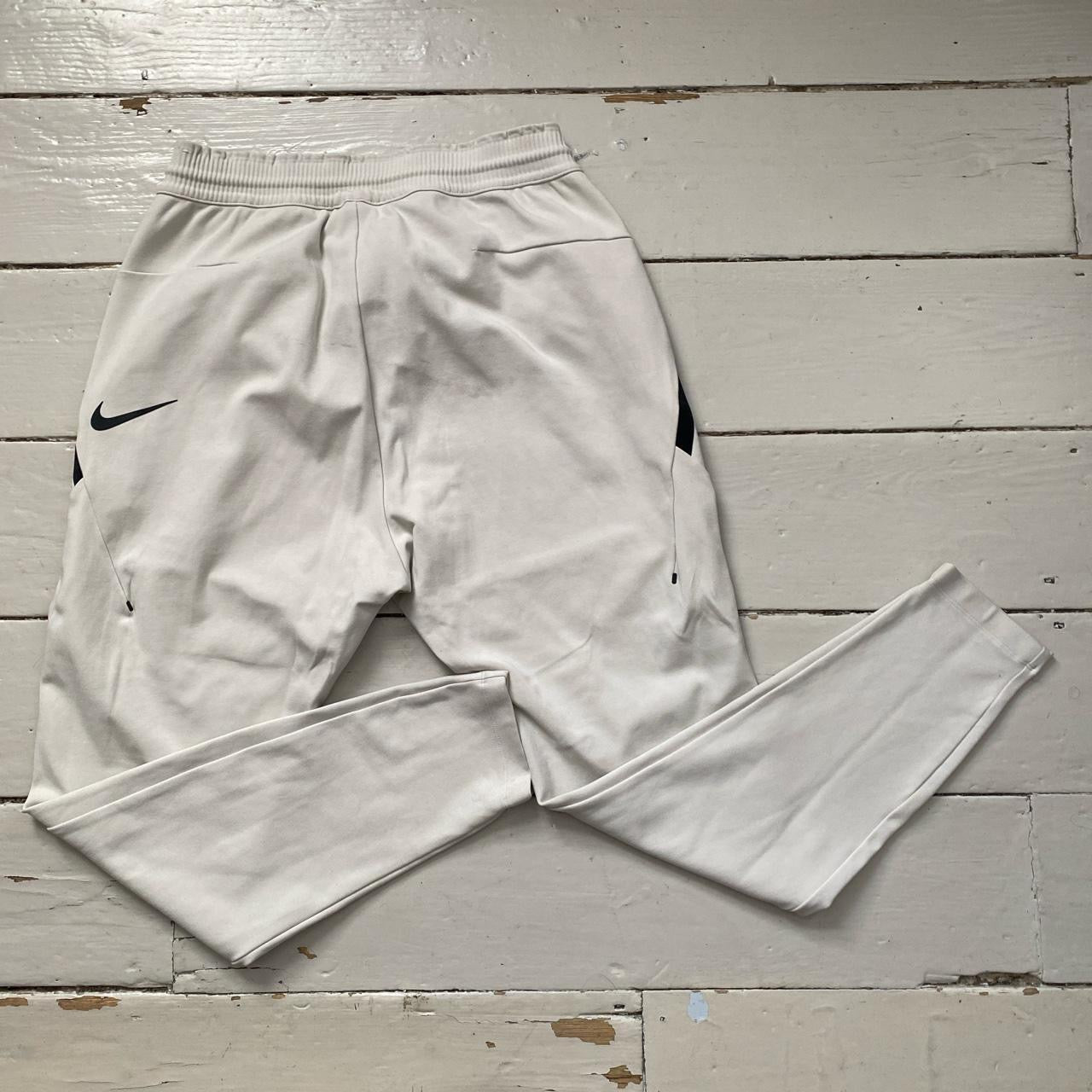 Nike Swoosh White Joggers (Medium)