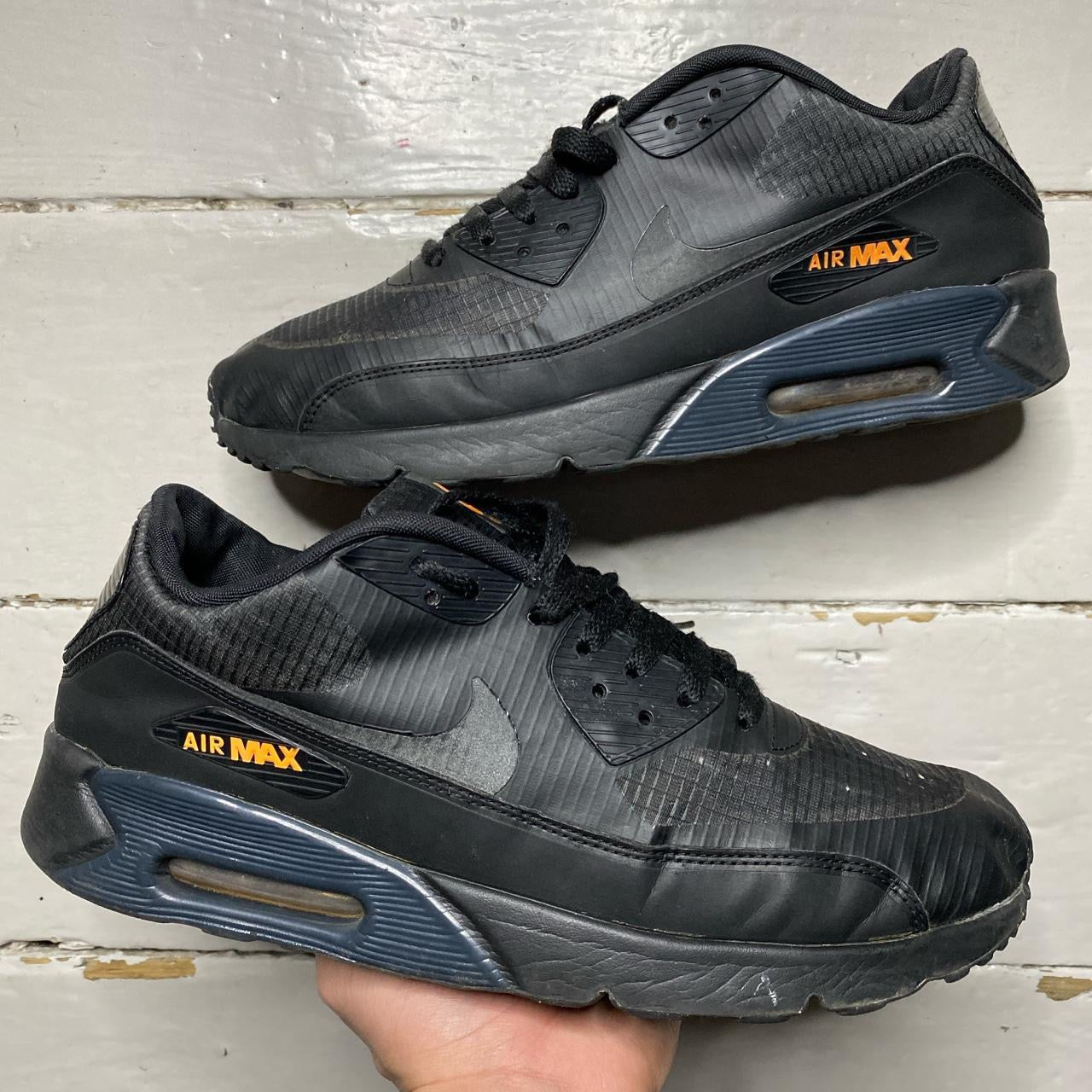 Nike Air Max 90 Black and Orange Ultra (UK 9)