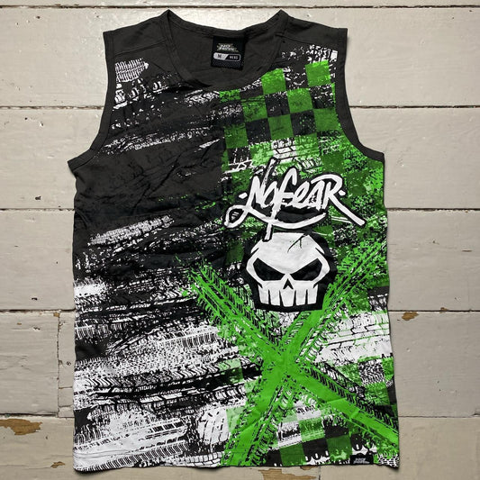 No Fear Vintage Skull Graffiti Vest (Medium)