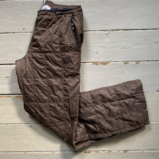 Nike Vintage Brown Quilted Bottoms (Large)
