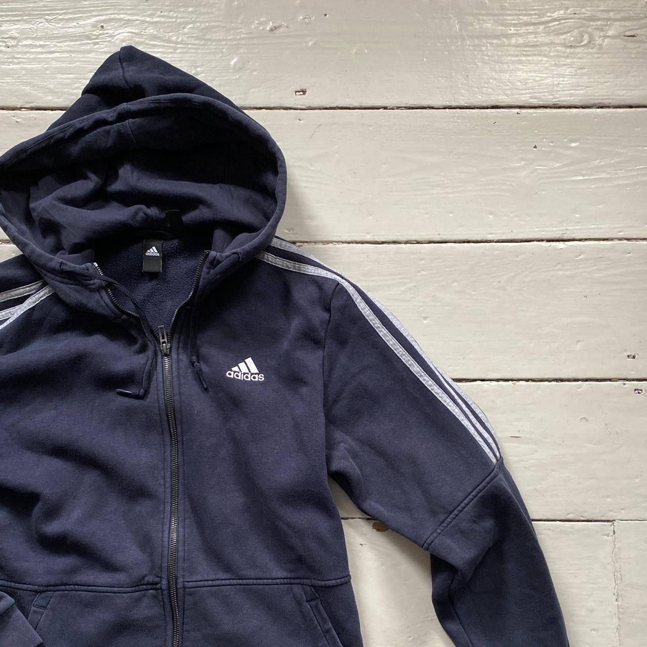 Adidas Navy Hoodie (Small)