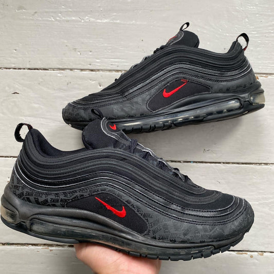 Nike Air Max 97 Black and Red (UK 12)