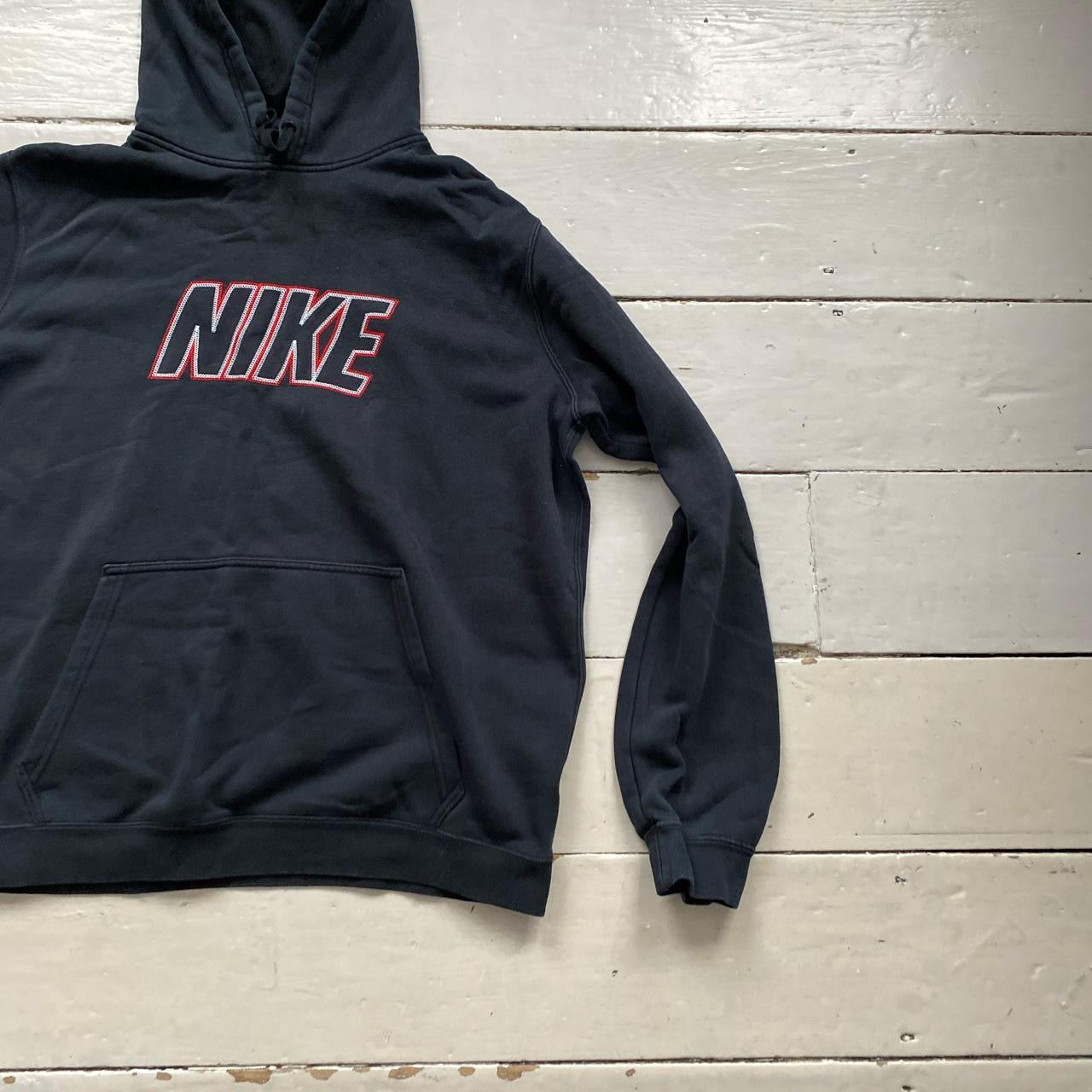 Nike Club Stitch Black Hoodie (Large)