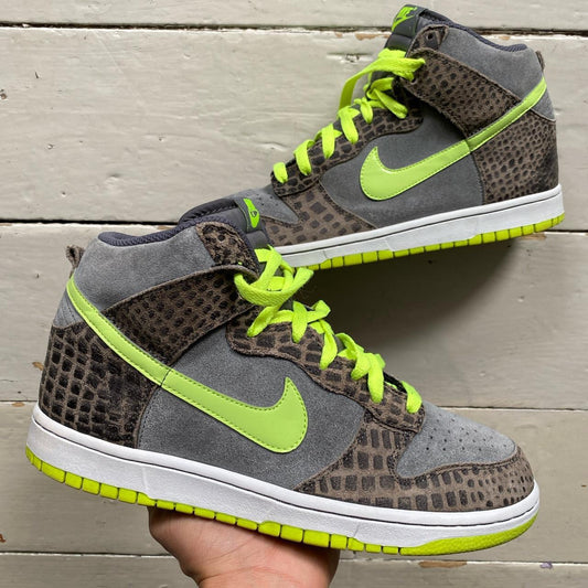 Nike Dunk Cool Grey Laser Green (UK 8)