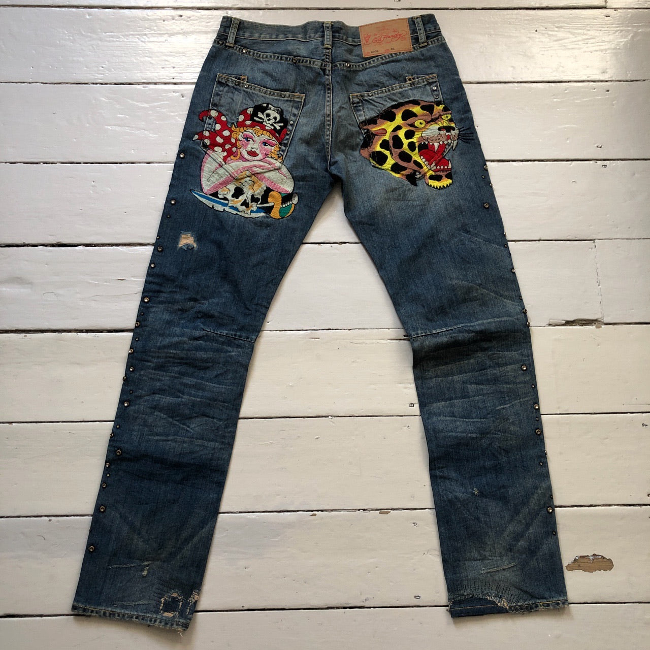 Ed Hardy Multi Patch Jeans (32/34)