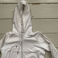 Nike White Swoosh Womens Hoodie (Large)