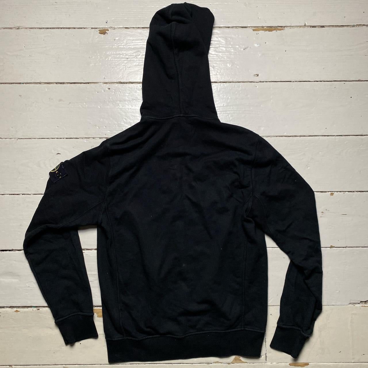 Stone Island Black Hoodie (Large)