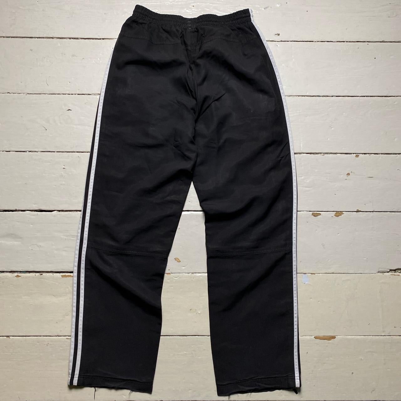 Adidas Black Baggy Shell Bottoms (Small)