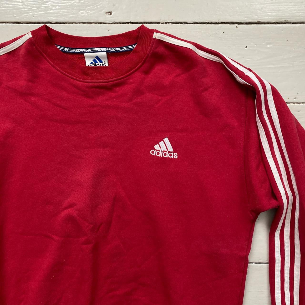 Adidas Vintage Red Jumper (Large)