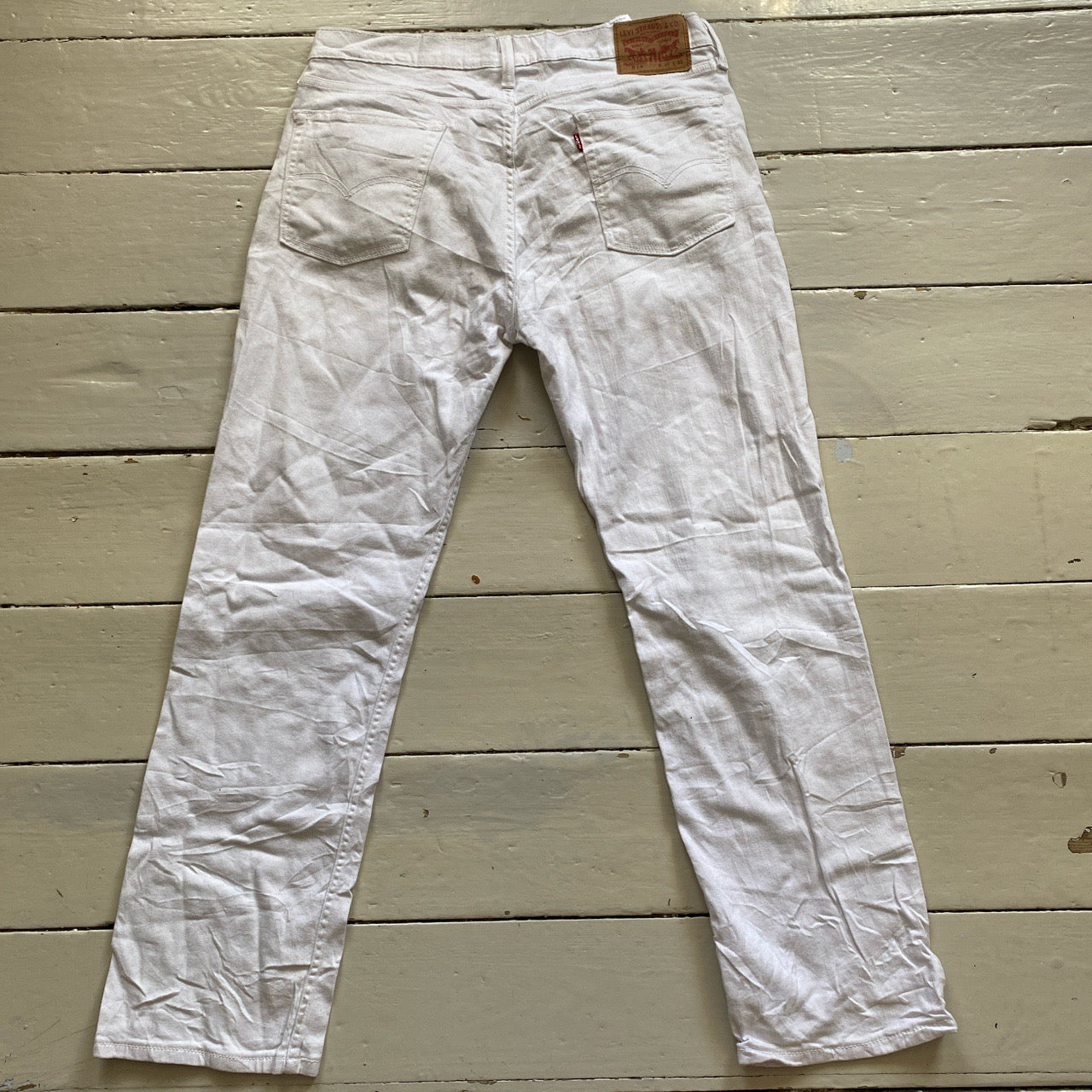 Levis 514 White Jeans (36/30)