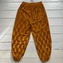 Brown Checked Vintage 90’s Fur Tracksuit (XXL both)