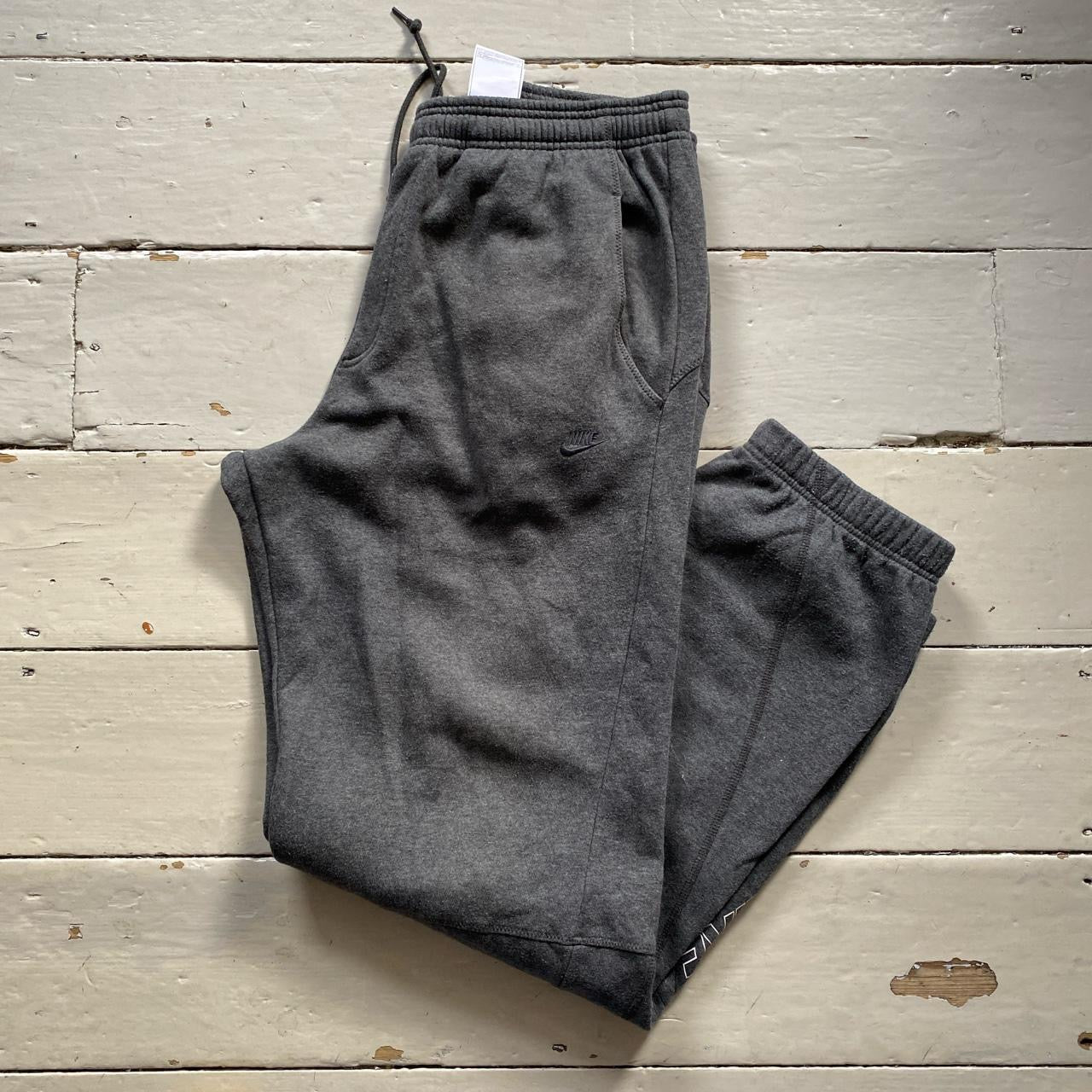 Nike Vintage Spellout Grey Joggers (Large)