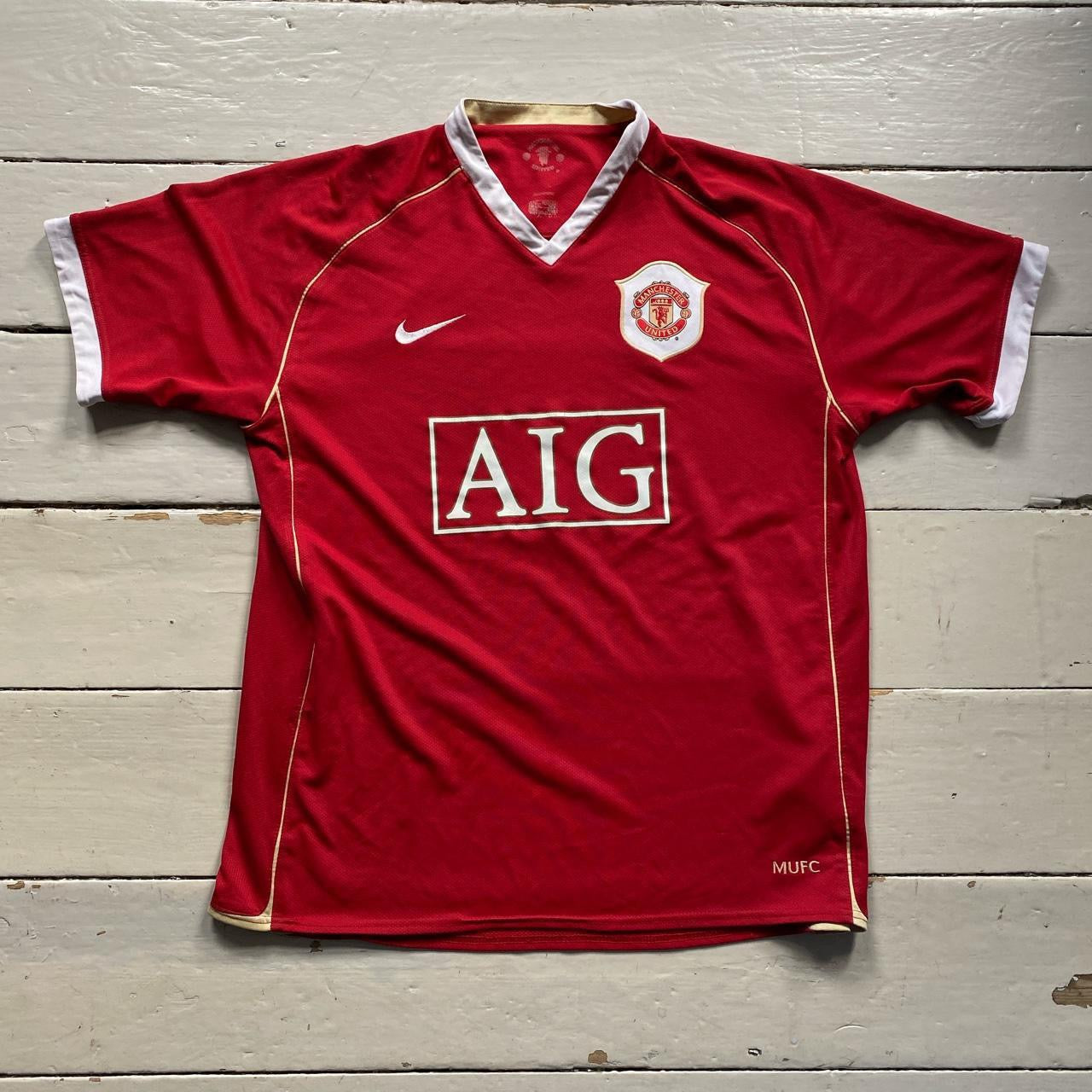 Nike AIG Manchester United Football Jersey (Large)