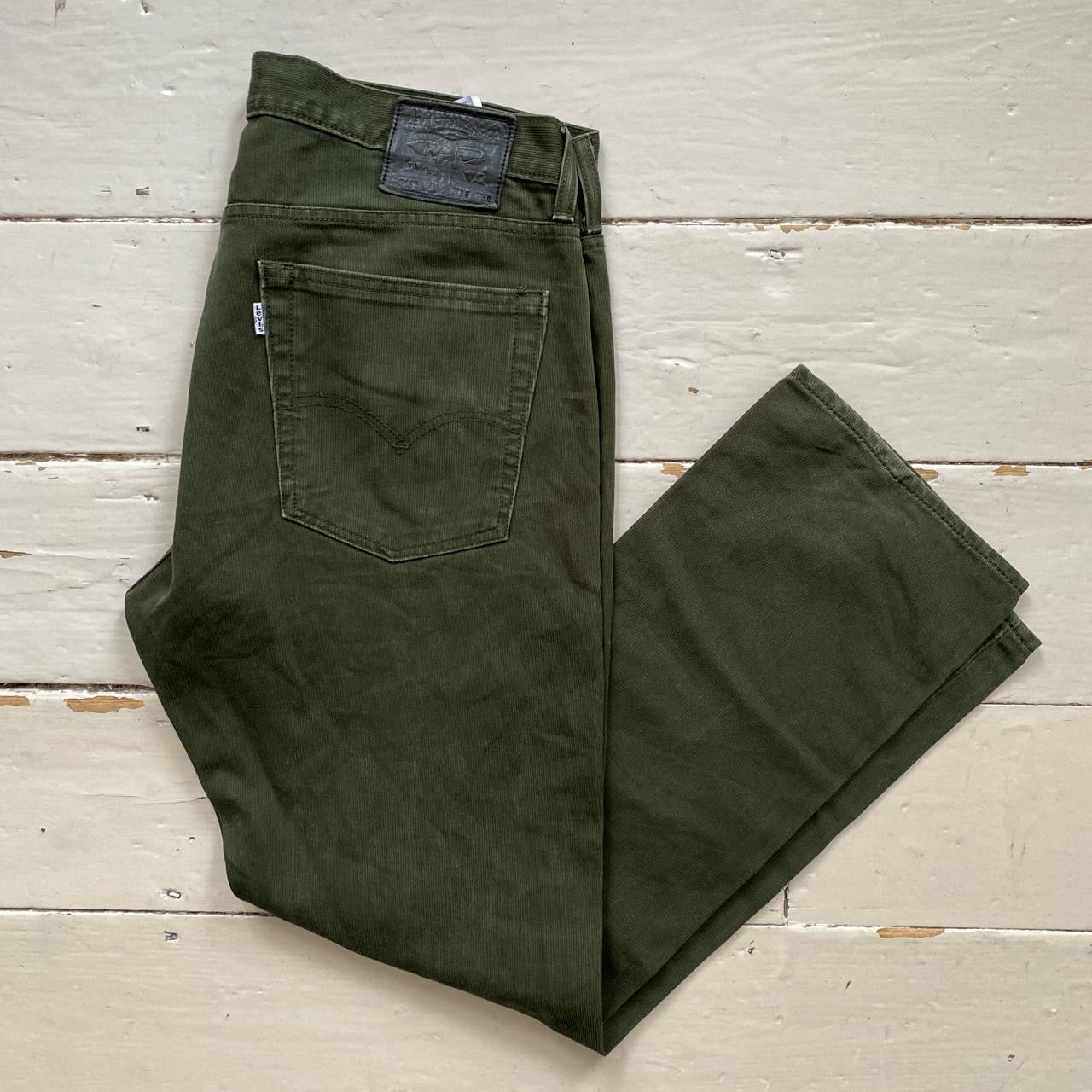 Levis 513 Corduroy Green Jeans (36/30)