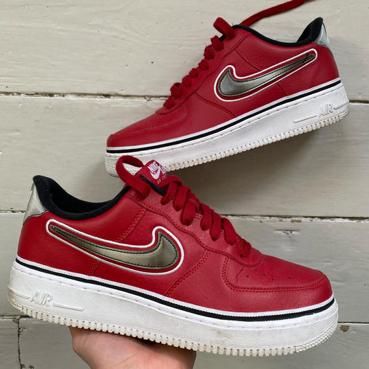 Nike Air Force 1 Red NBA (UK 9)