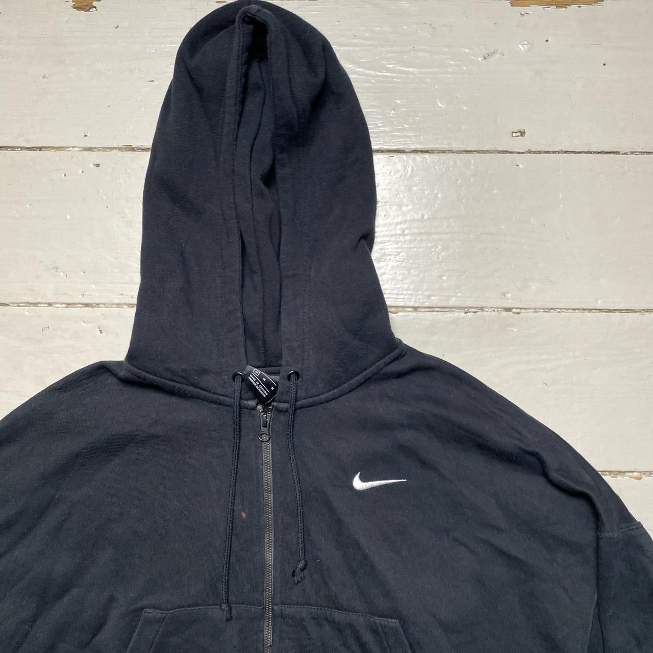 Nike Womens Oversized Cropped Swoosh Hoodie (Medium)