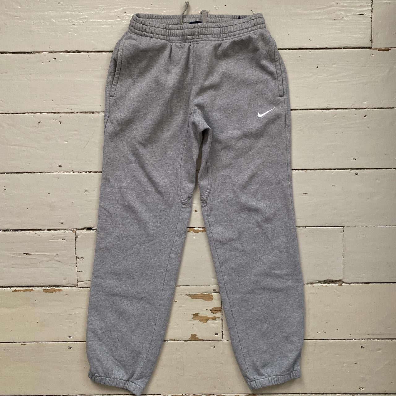 Nike Swoosh Grey Joggers (Small)