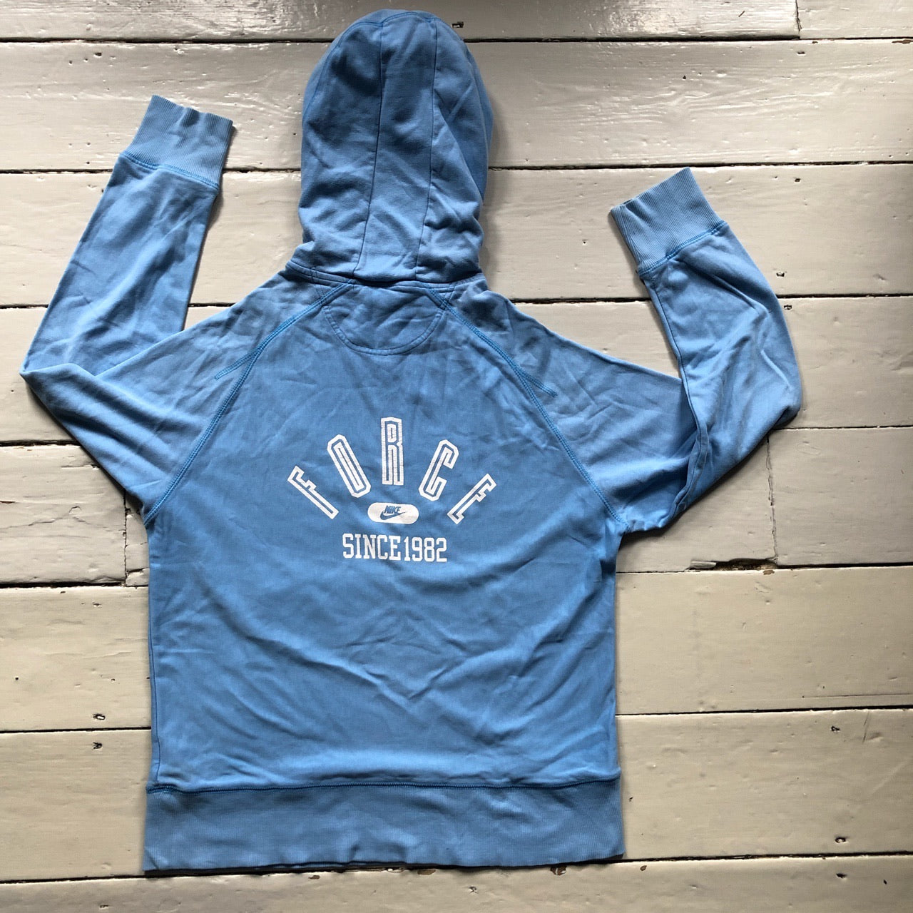 Nike Vintage Light Blue Hoodie (Small)