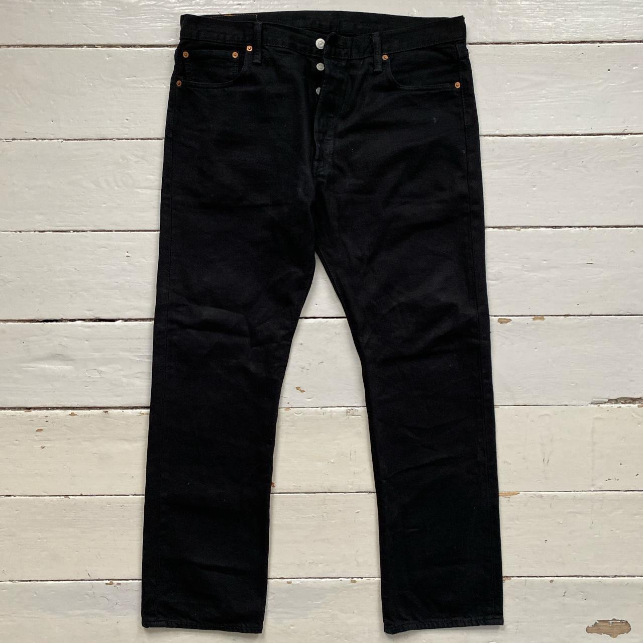 Levis 501 Black Jeans (36/32)