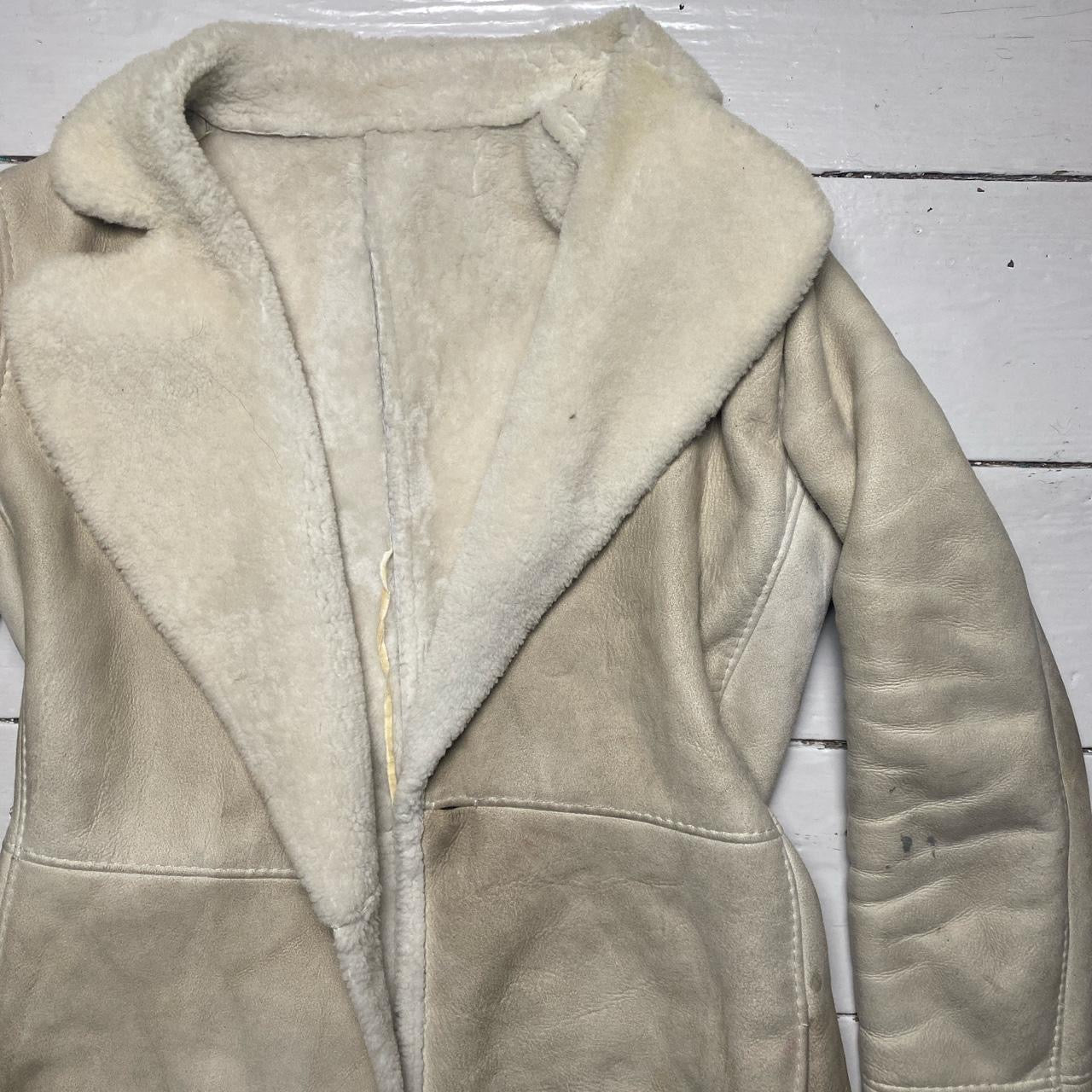 Gianni Versace Vintage Sheepskin Coat (UK 10)