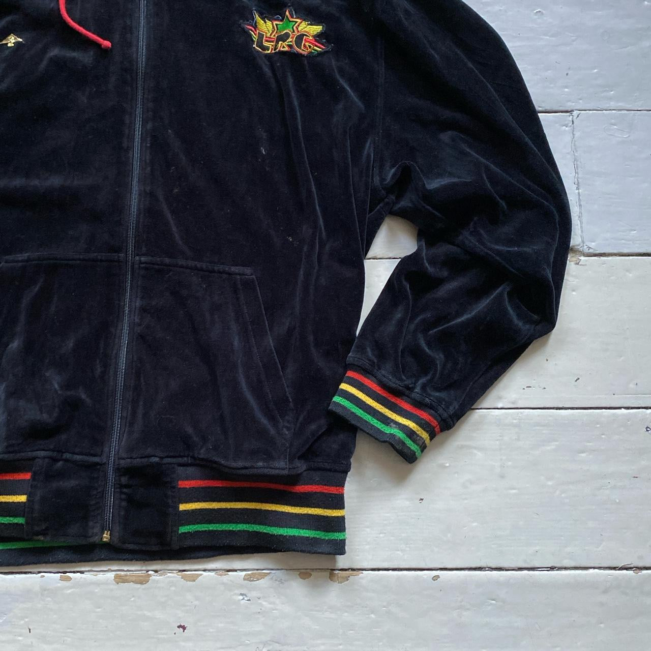 LRQ Velour Rasta Hoodie (Large)