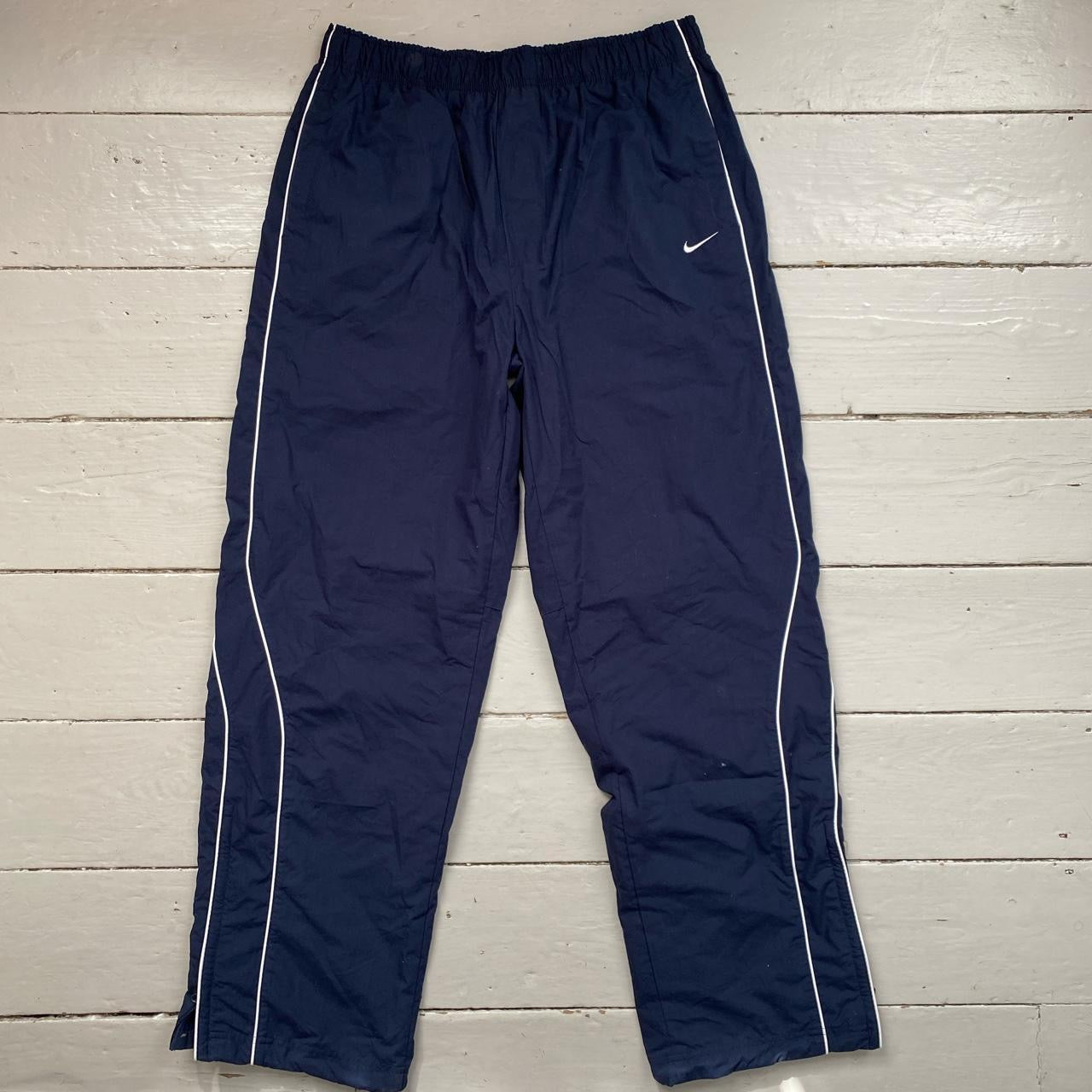 Nike Vintage Navy Shell Bottoms (Large)