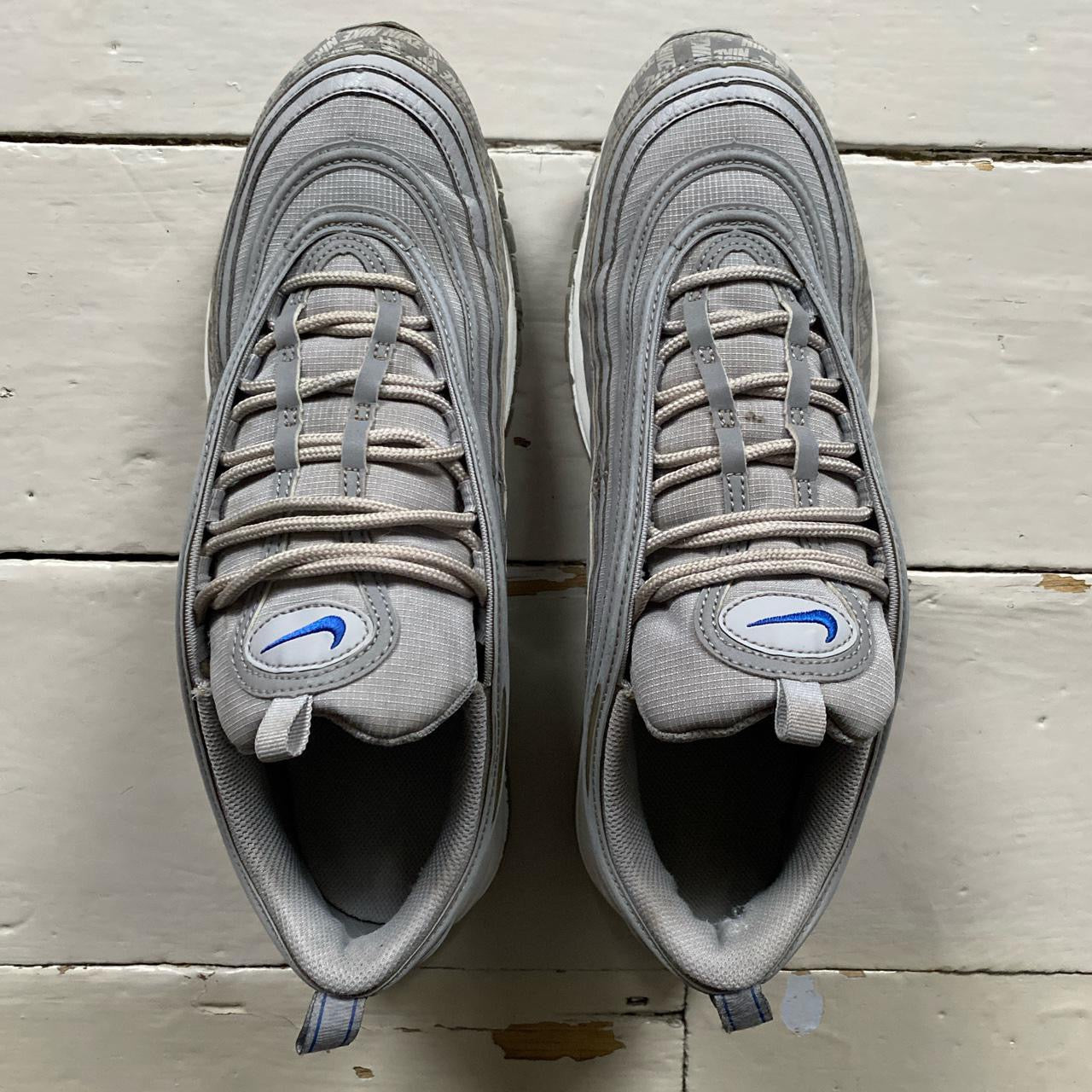 Nike Air Max 97 Silver and Blue (UK 11)