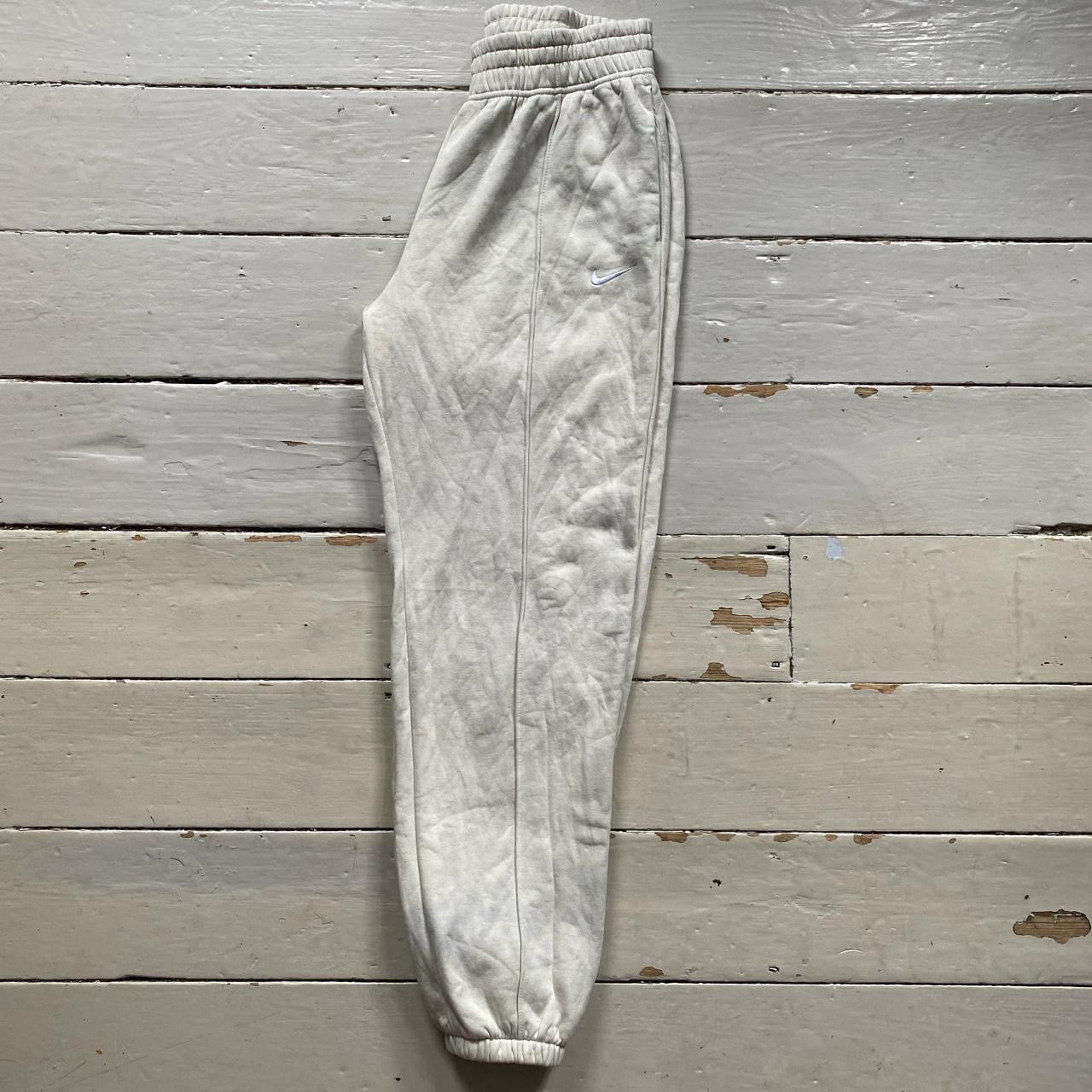 Nike Swoosh Cream Joggers (Medium)