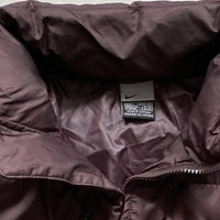 Nike Swoosh Brown Puffer Coat (Large)