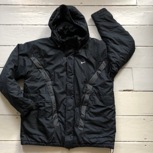 Nike Black Puffa Coat (XL)