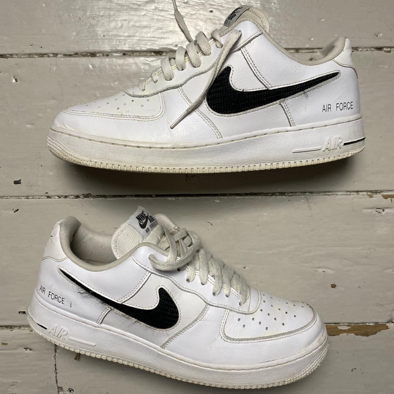 Nike Air Force 1 White and Black (UK 11)