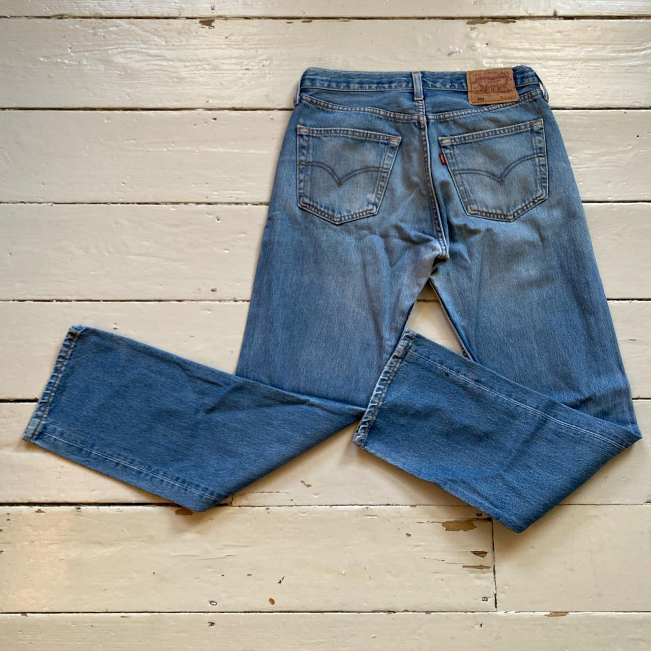 Levis 501 Light Wash Jeans (32/32)