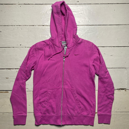 Nike Swoosh Pink Hoodie (Large)