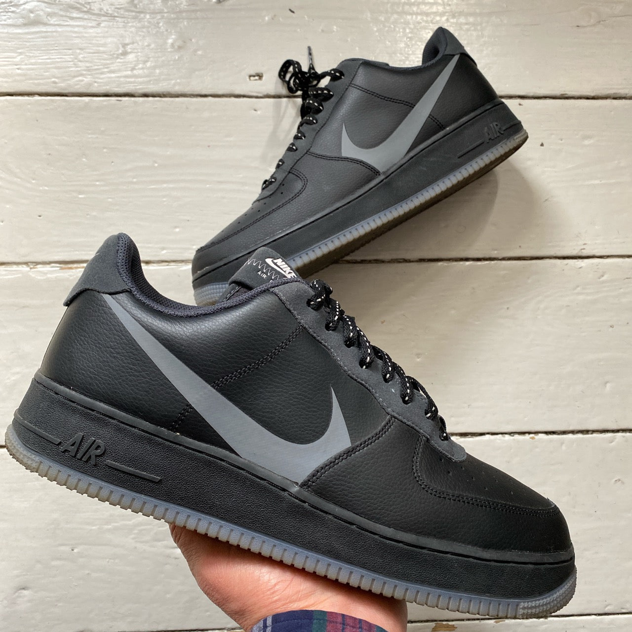 Nike Air Force 1 React Black (UK 11)