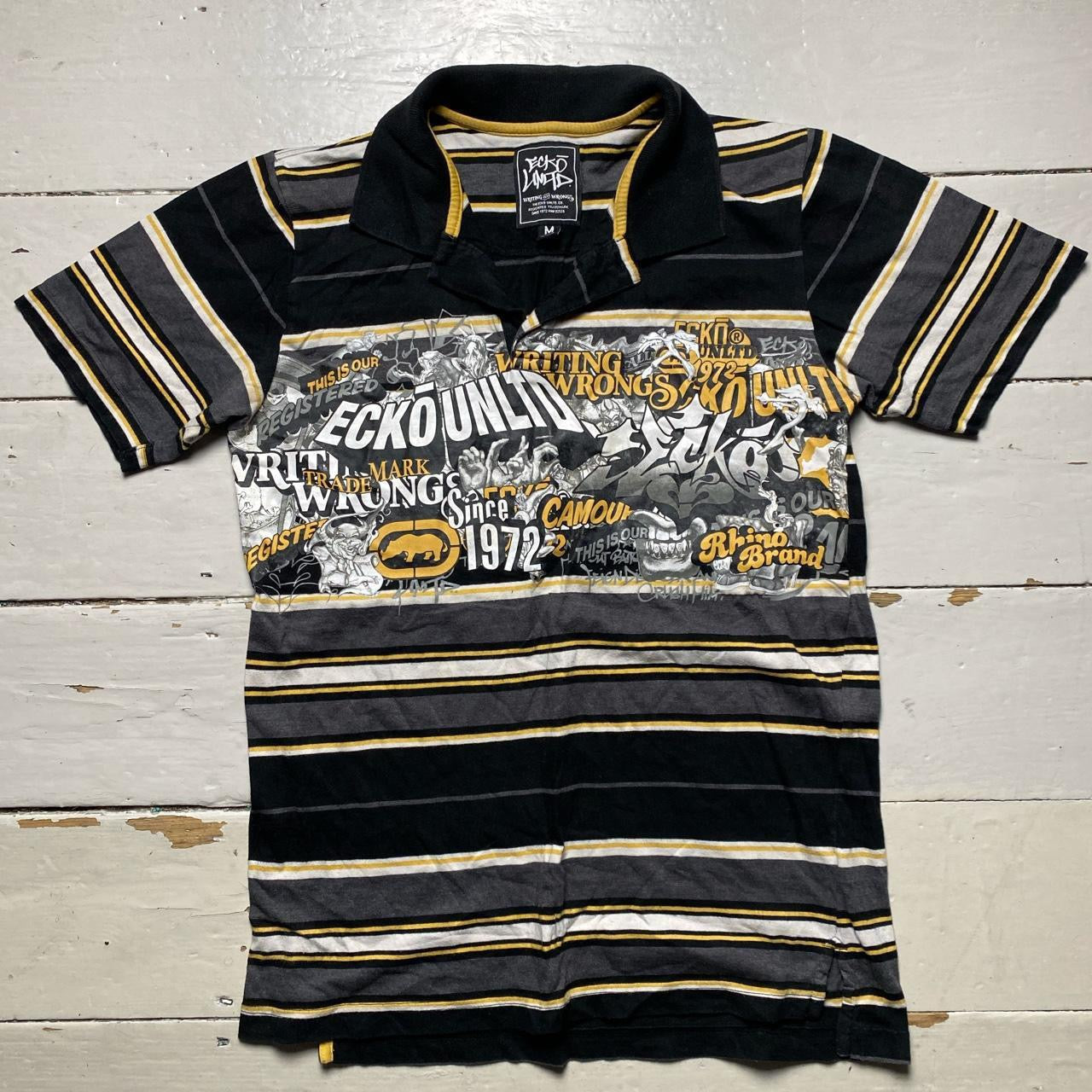 Ecko Vintage Graffiti Polo Shirt (Medium)