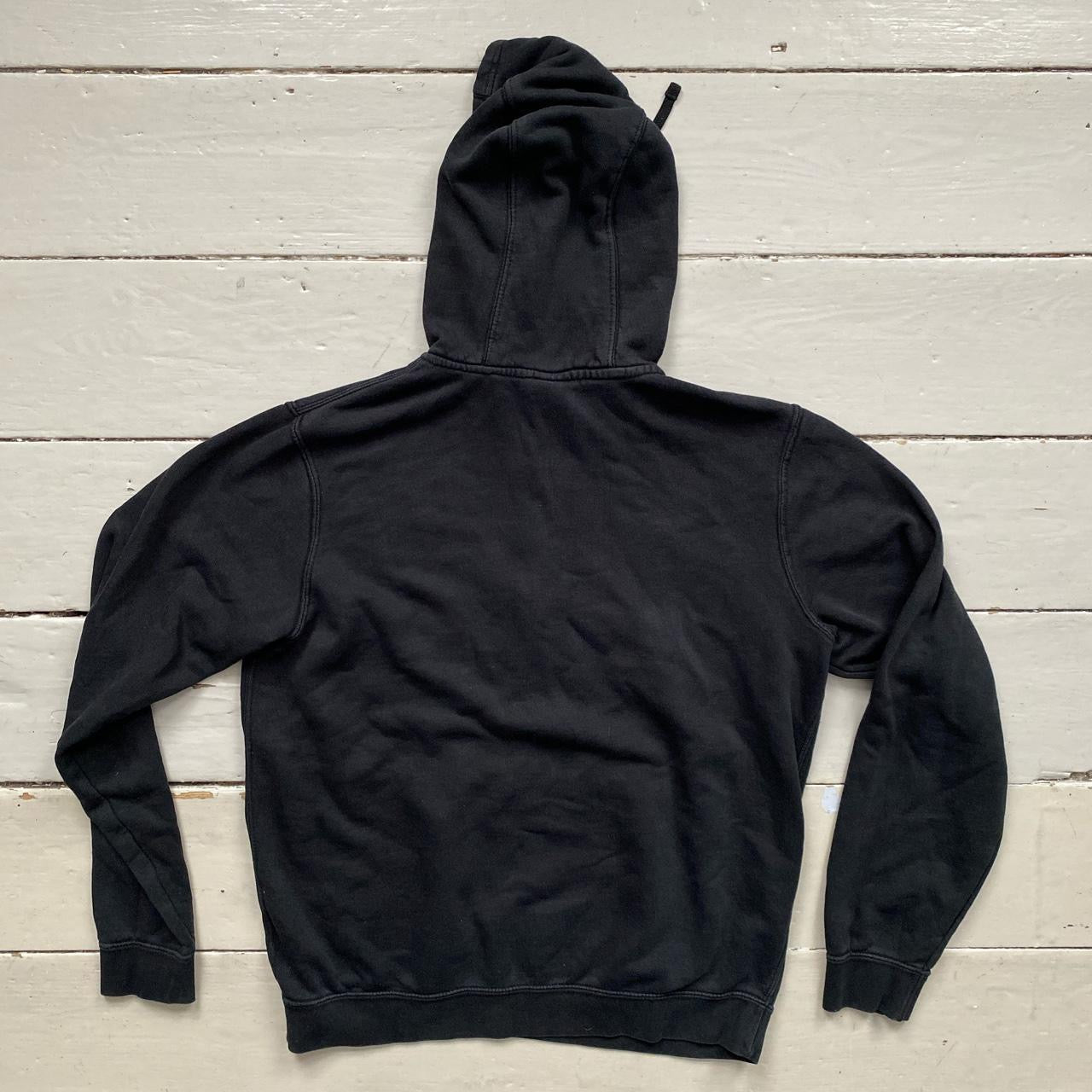 Nike Swoosh Quarter Zip Black Hoodie (Medium)