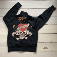 Ed Hardy Zip Up Jumper (Large)