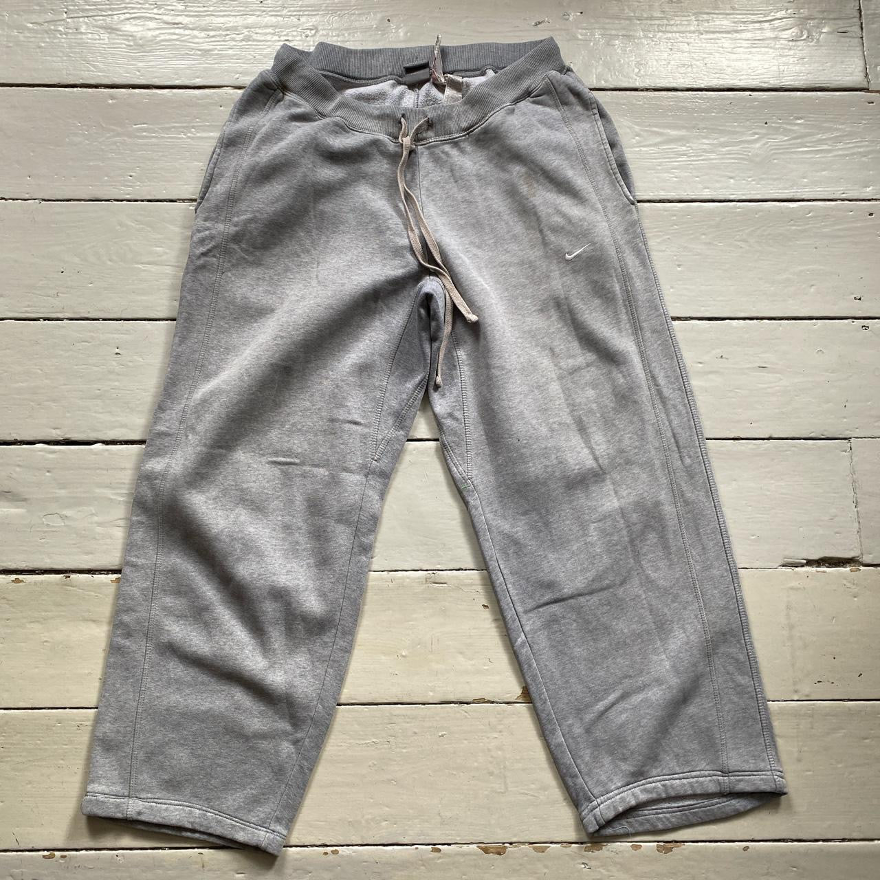 Nike Vintage Swoosh Grey Joggers (Large)