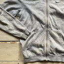Nike Swoosh Light Grey Hoodie (Small)